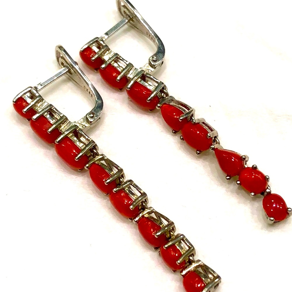 Genuine Coral & Silver